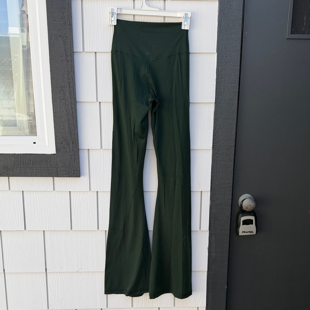 OFFLINE By Aerie Real Me High Waisted Crossover Flare Legging - Mystical Green - Picture 5 of 6